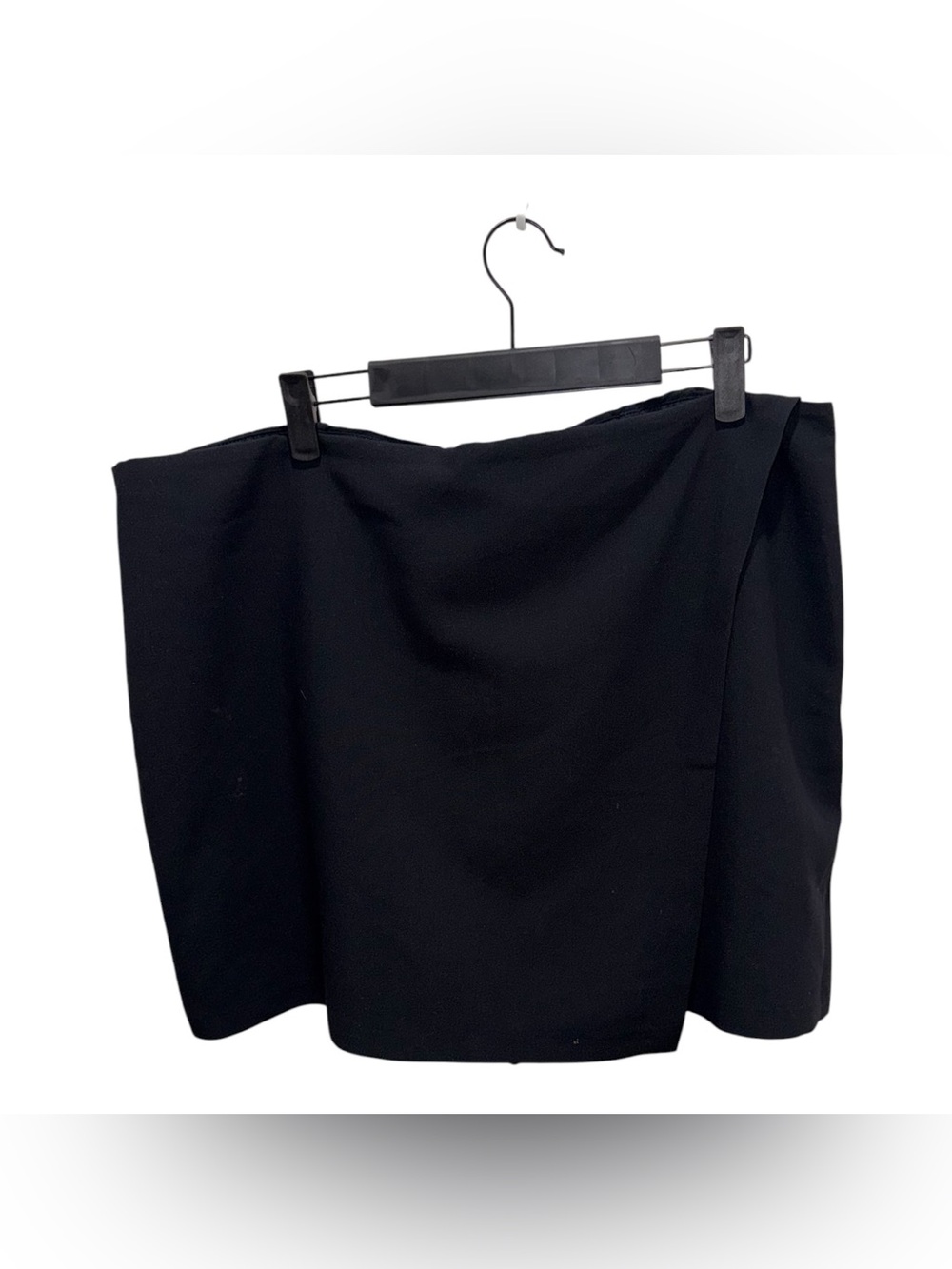 Abercrombie & Fitch Black Asymmetrical Mini Skirt XL High Rise Y2K - Picture 3 of 5